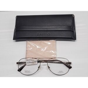 Safilo Elasta 7115 Eyeglass Frames 58-18-150 Brown Aviator Steel Made in Italy